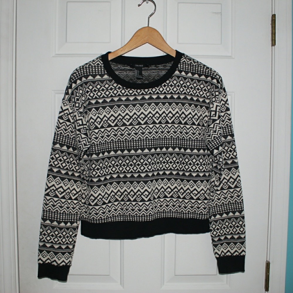 F21 pattern sweater